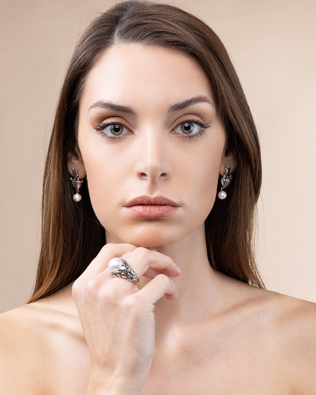 Anello  Perla Pala Di Fico Nude