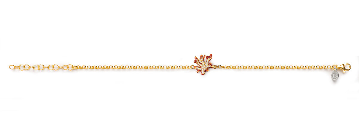 Rollo Armband Koralle Lapilli