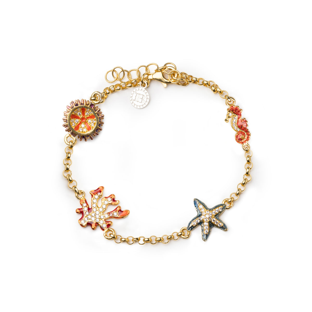 Rolò Bracelet 4 Sea Symbols Lapilli