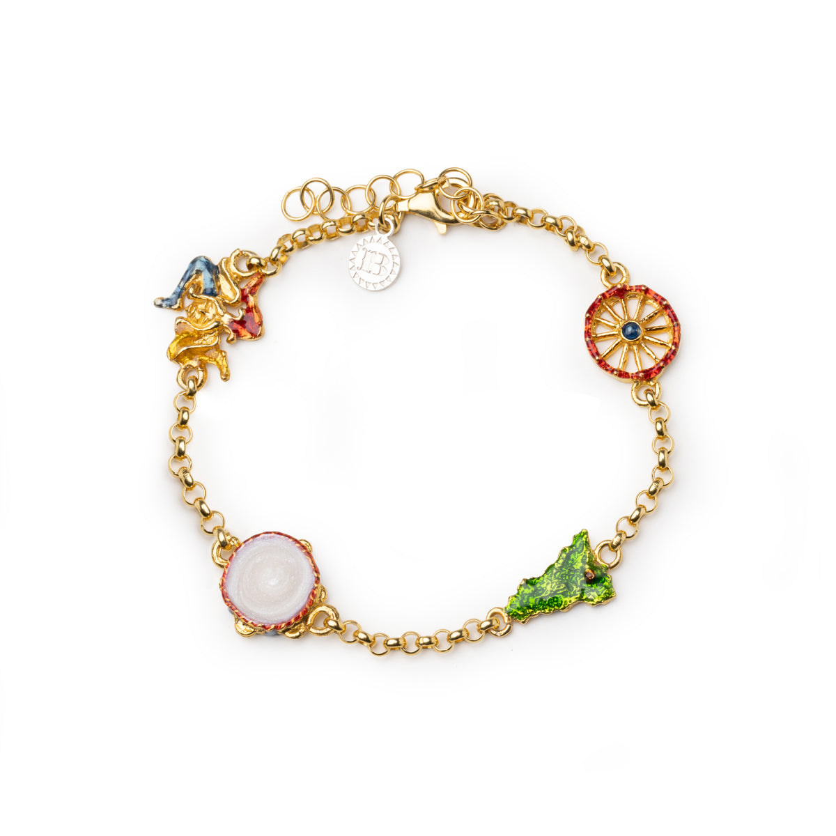 Rolò Armband 4 Symbole Sizilien