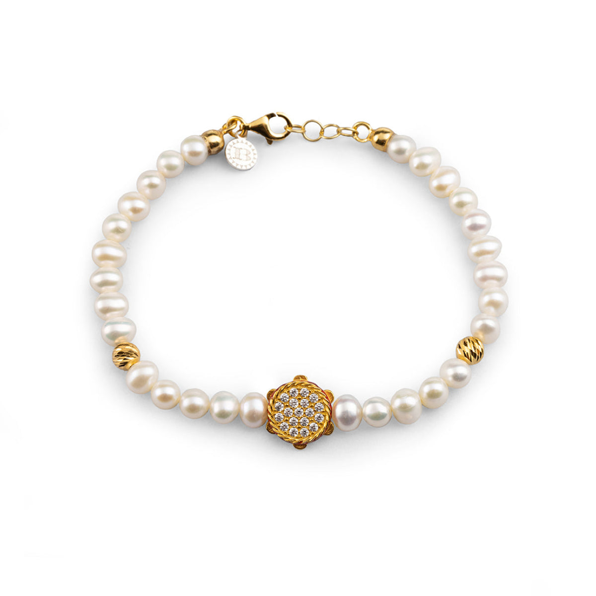 Tamburello Lapilli Pearl Bracelet
