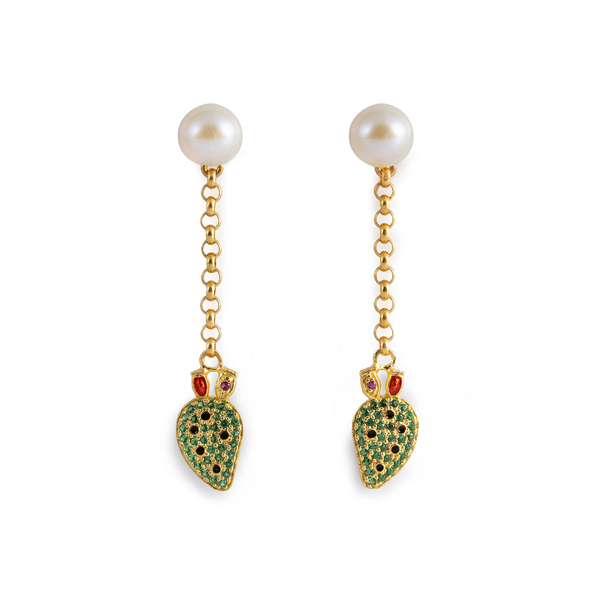 Pala Di Fico Lapilli Pearl Earrings