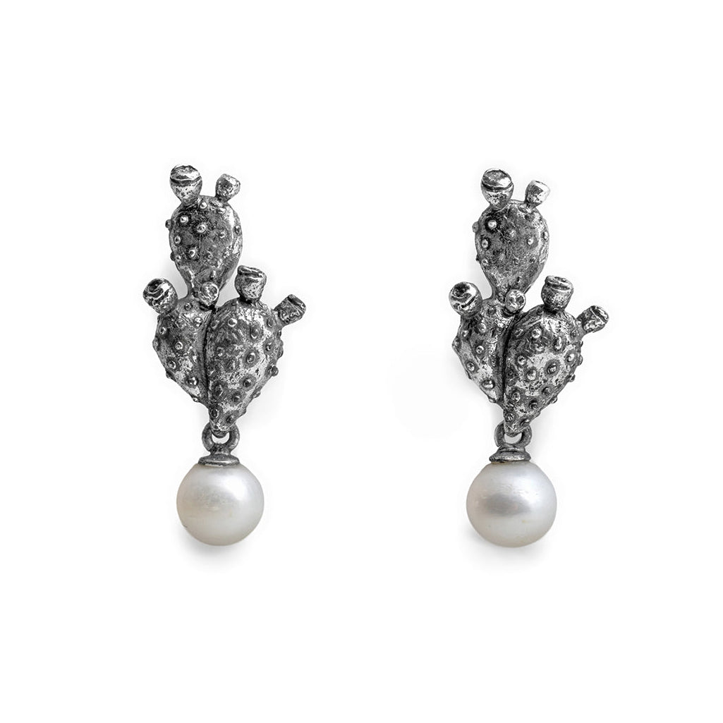 Nude Pala Di Fico Pearl Earrings