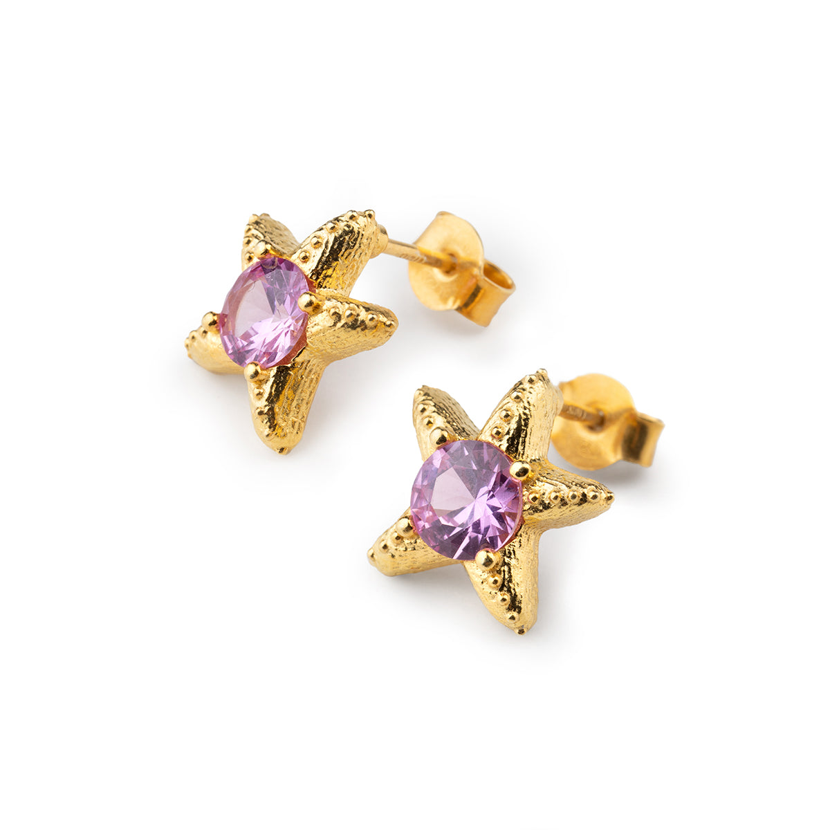 Mini Star Gem Earrings