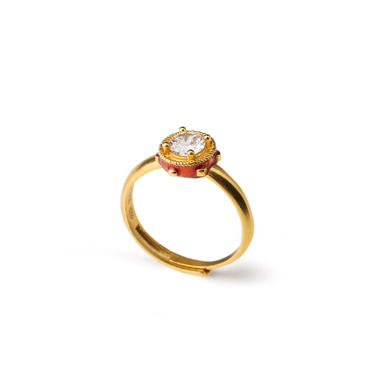 Anello Mini Tamburello Gemma