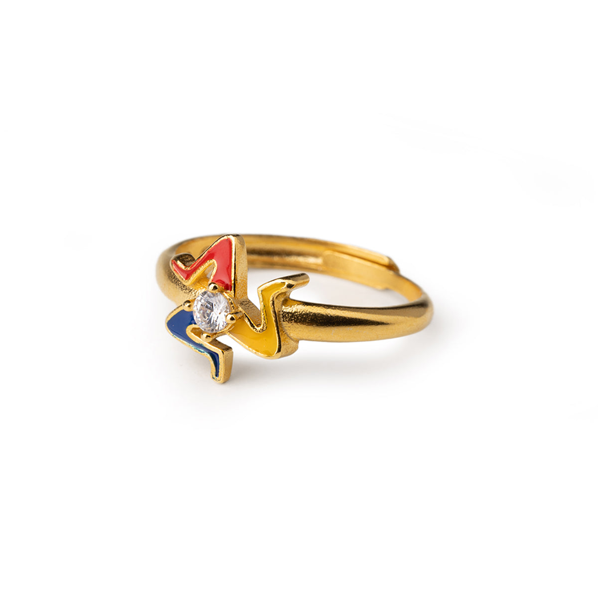 Mini Trinacria Gem Ring