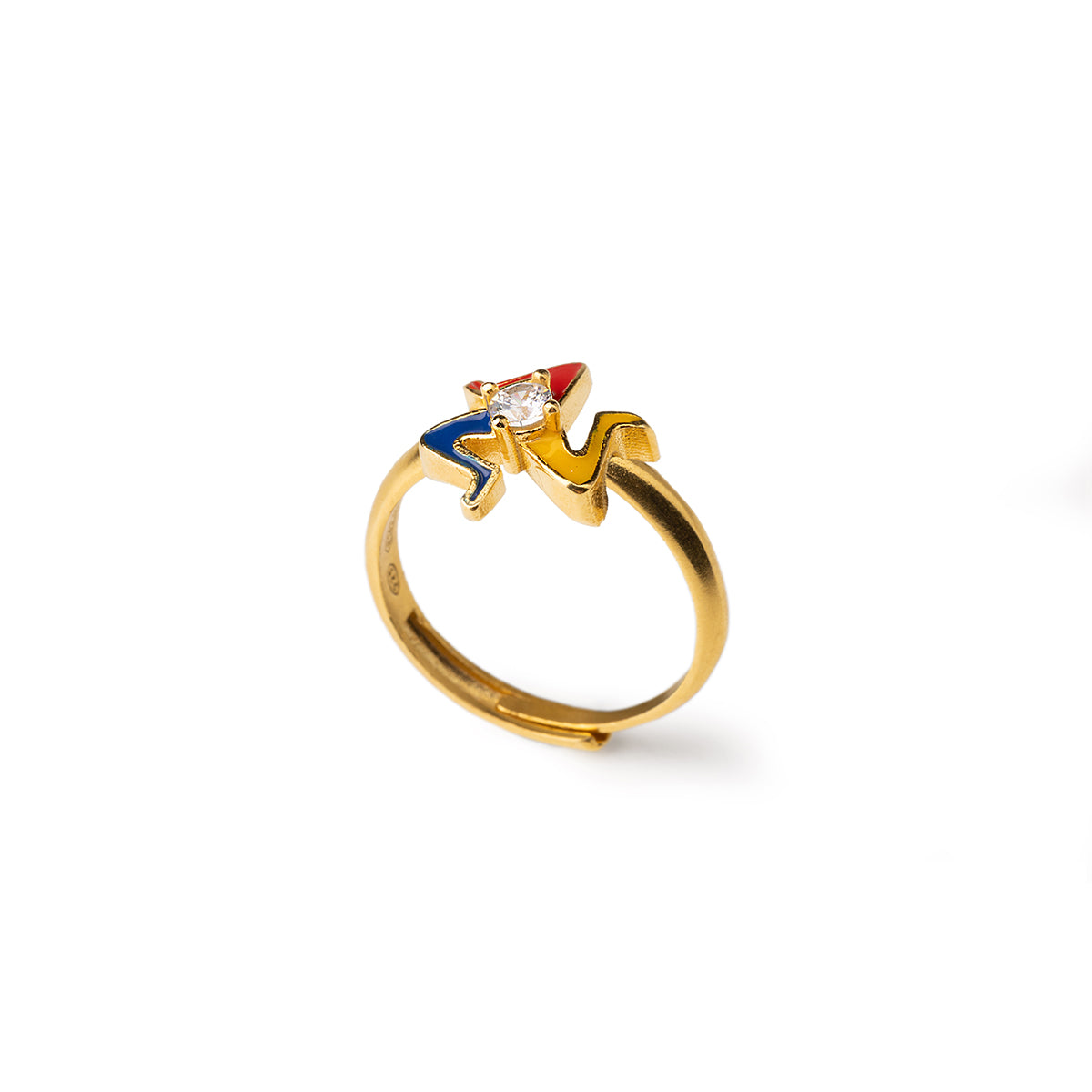 Mini Trinacria Gem Ring
