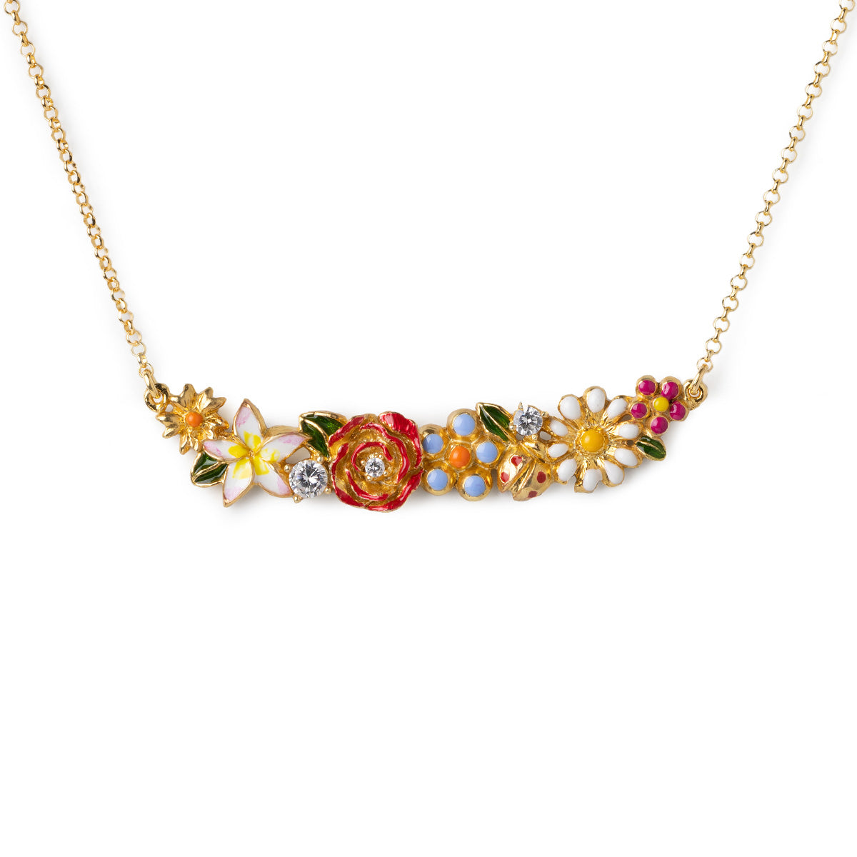 Mini Flower Garden Necklace