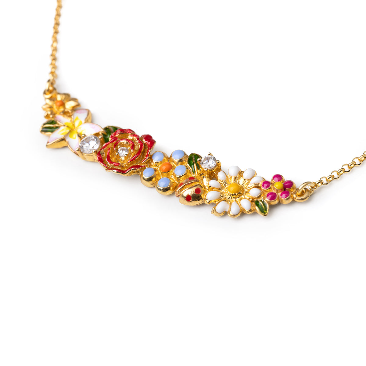 Mini Flower Garden Necklace