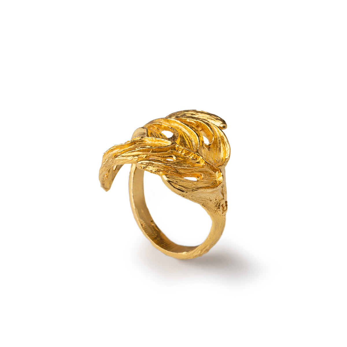 Monstera-Ring Gold