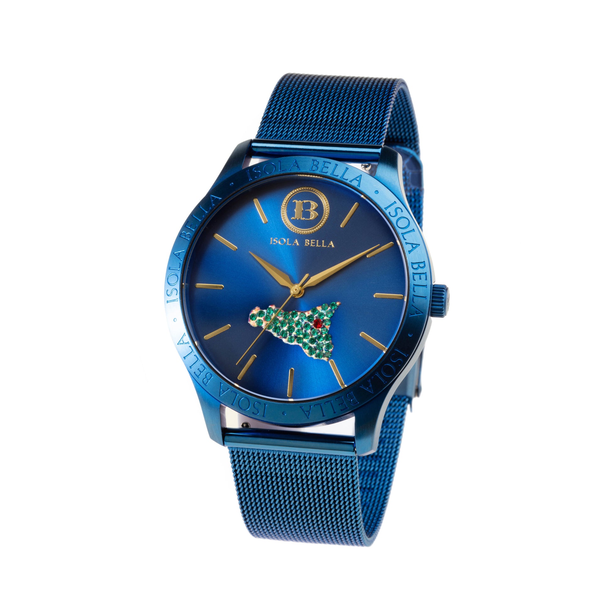 Uhr mini Sizilien Blau