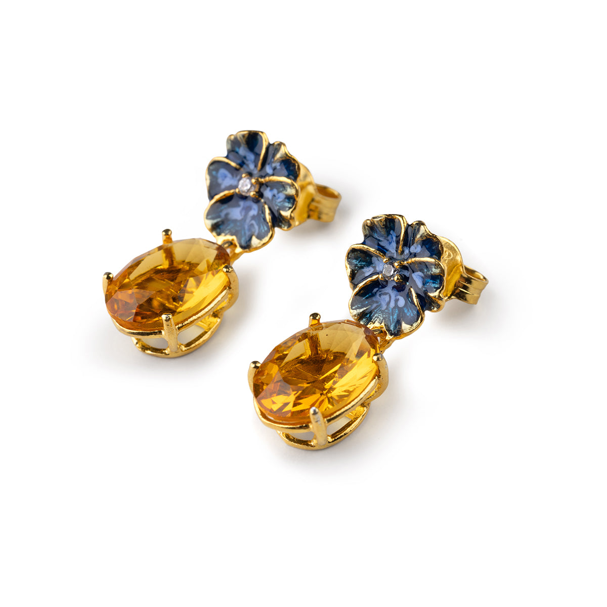 Gem Violet Earrings
