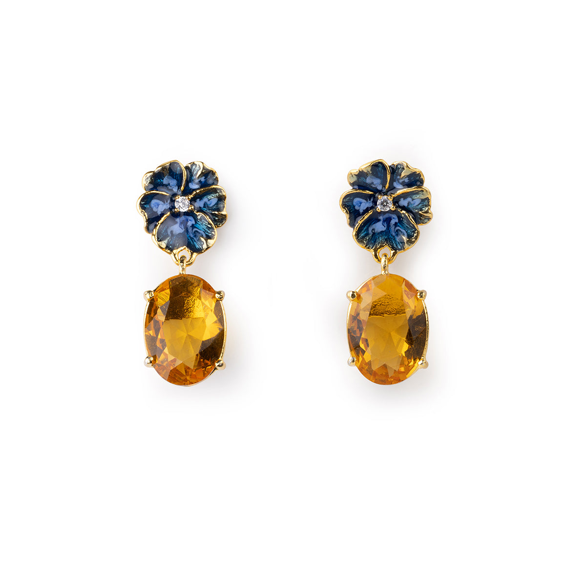 Gem Violet Earrings