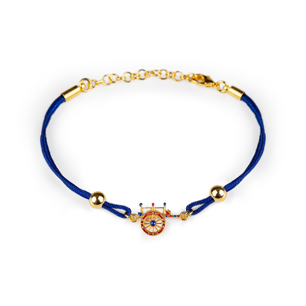Kordelarmband mit Karrenanhänger