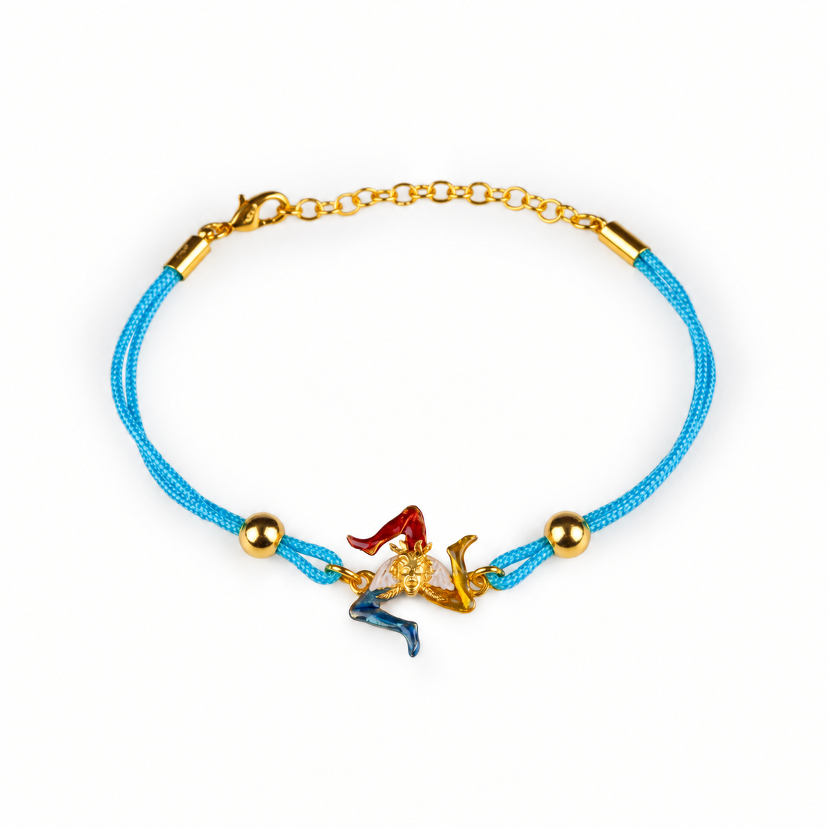 Kordelarmband Trinacria