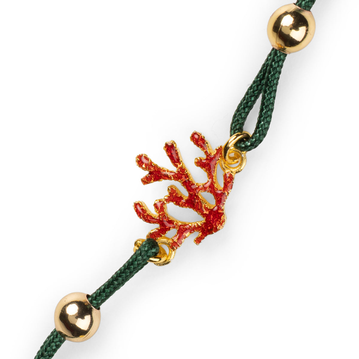 Coral Cord Bracelet