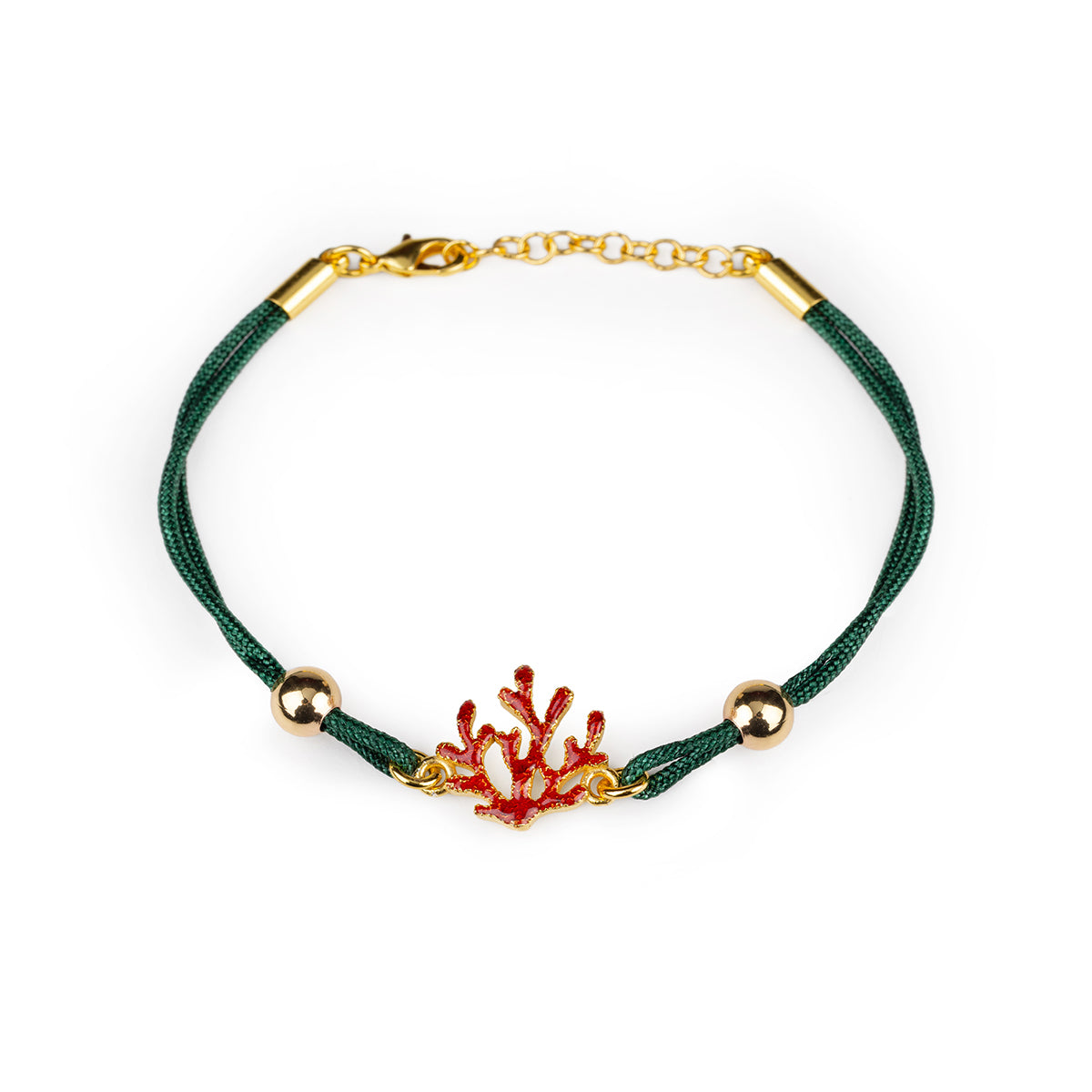 Coral Cord Bracelet