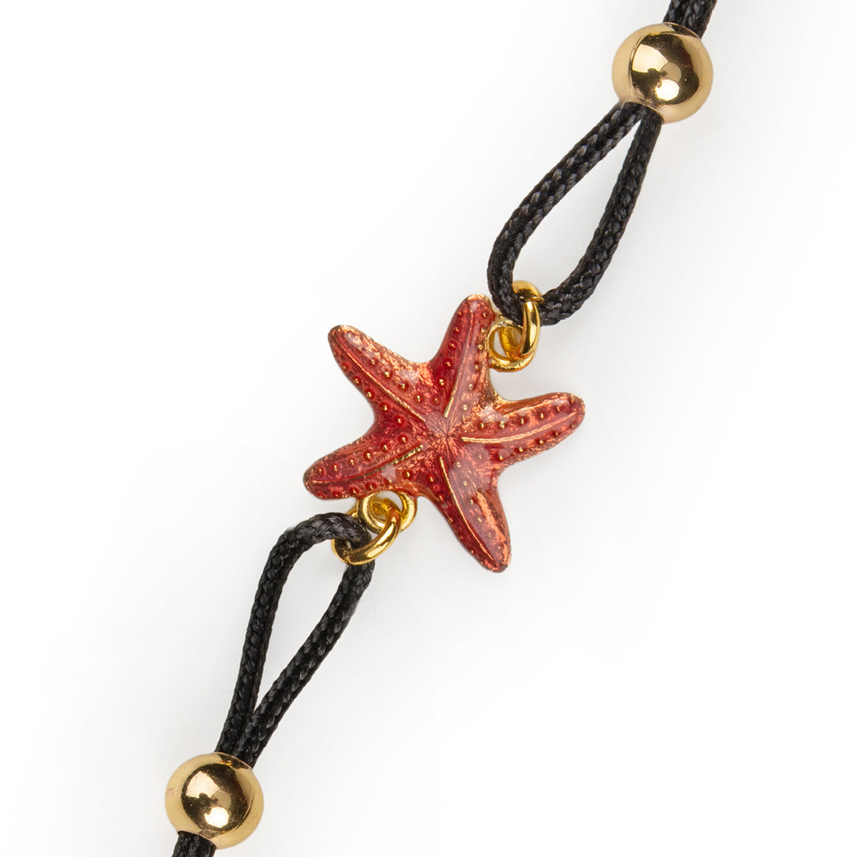 Red Starfish Cord Bracelet