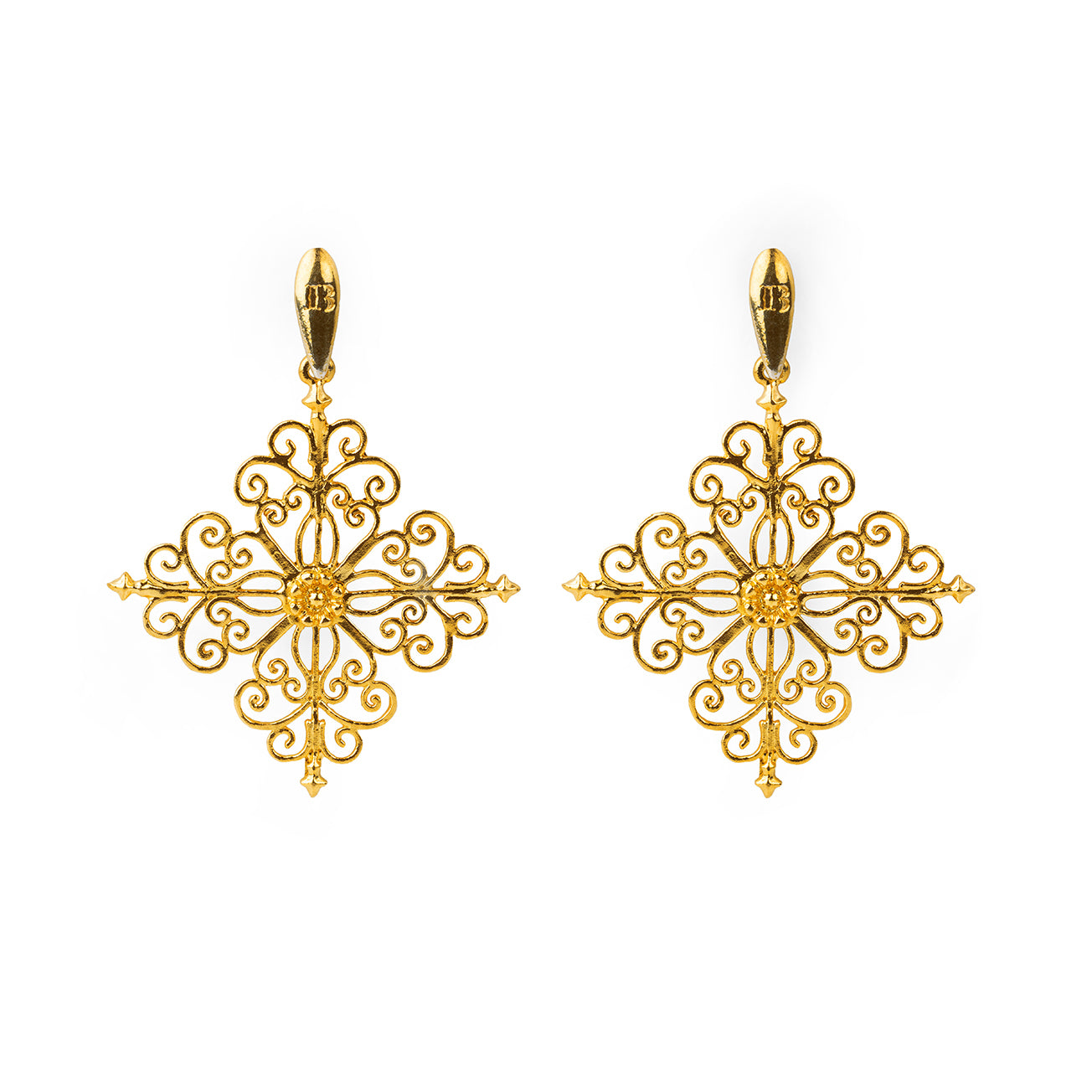 Gold Baroque Earrings