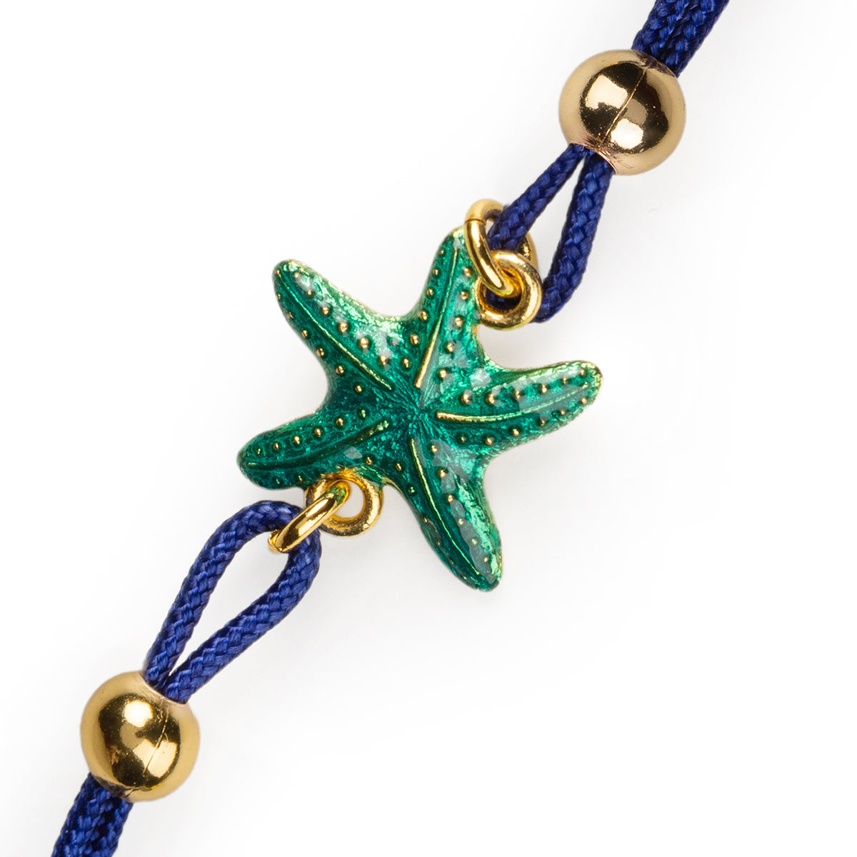Turquoise Starfish Cord Bracelet