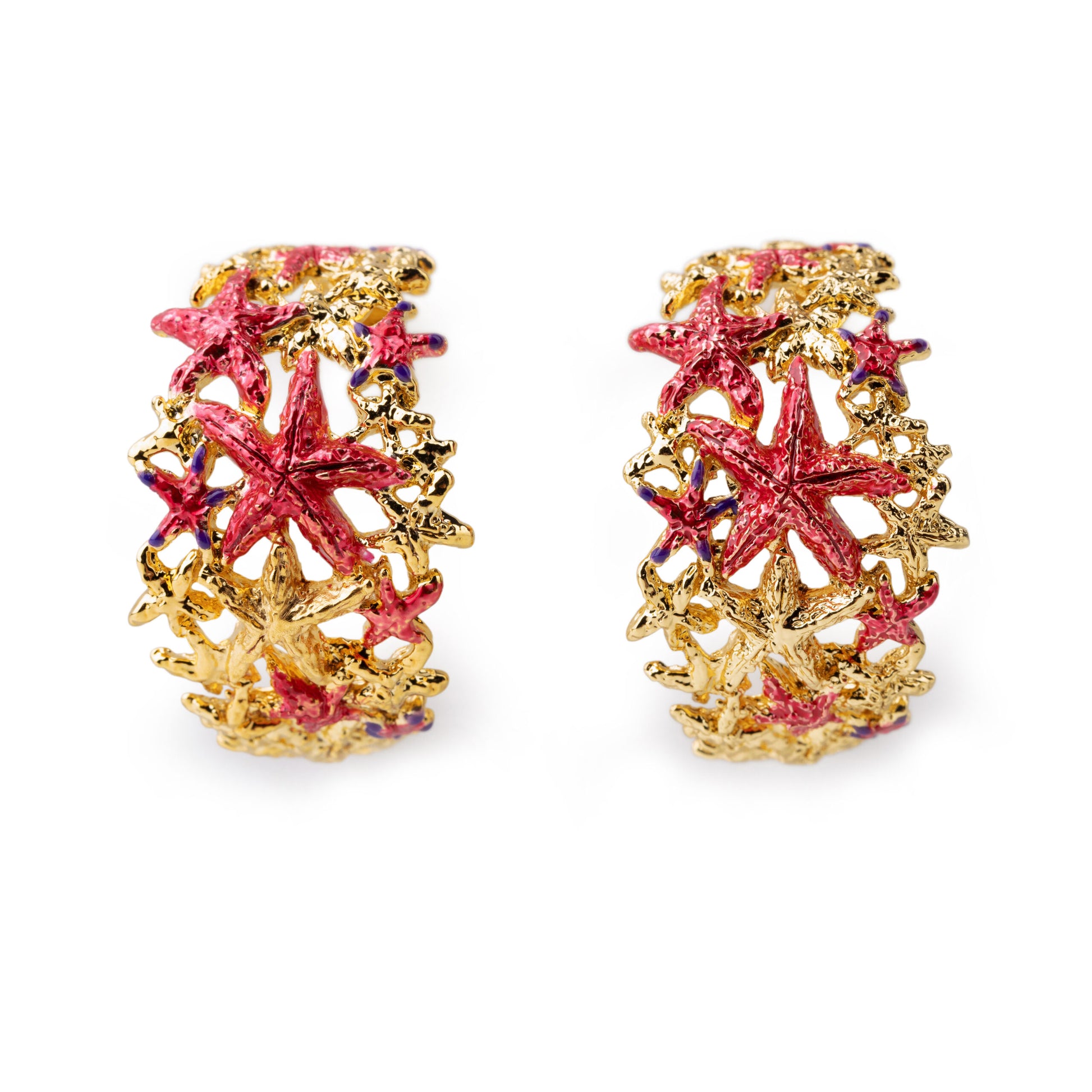 Starfish Hoop Earrings