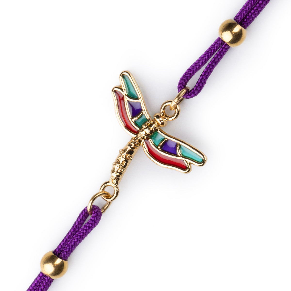 Armband Kordel Libelle