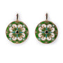 Green Rosone Earrings