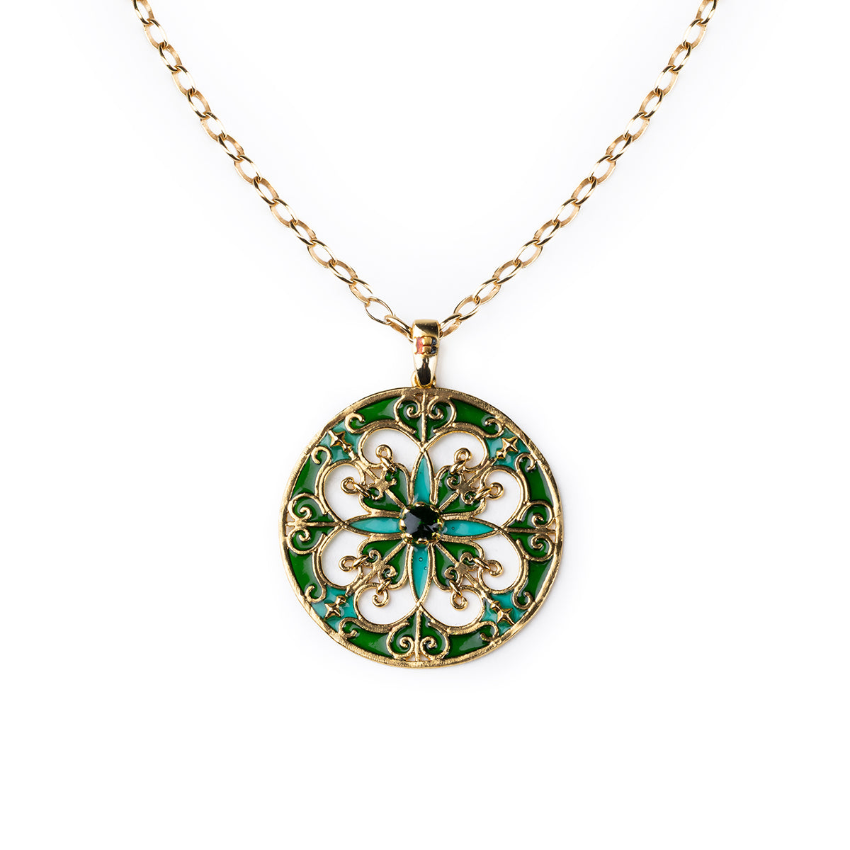 Green Rosone Pendant