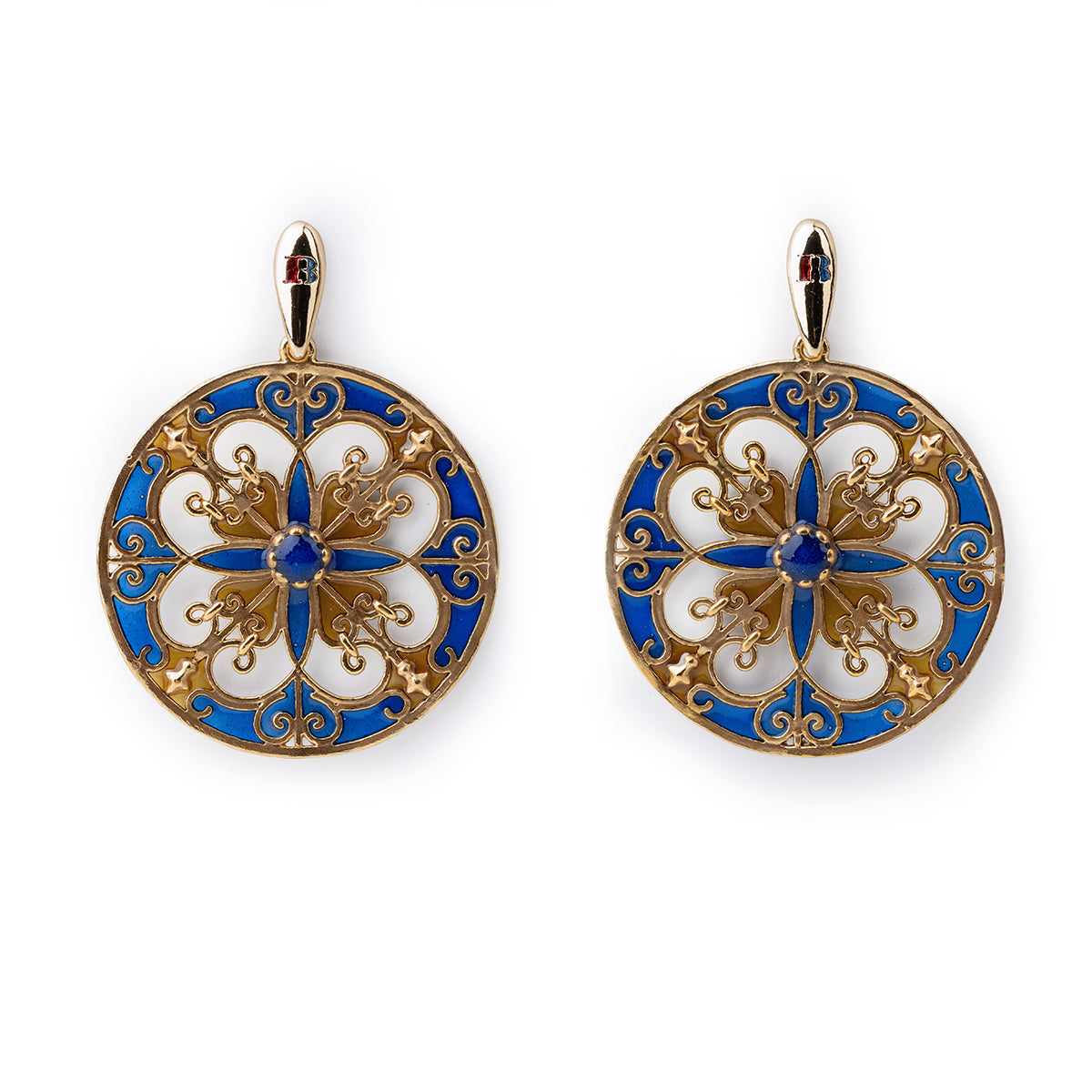 Orecchini Rosone Blu