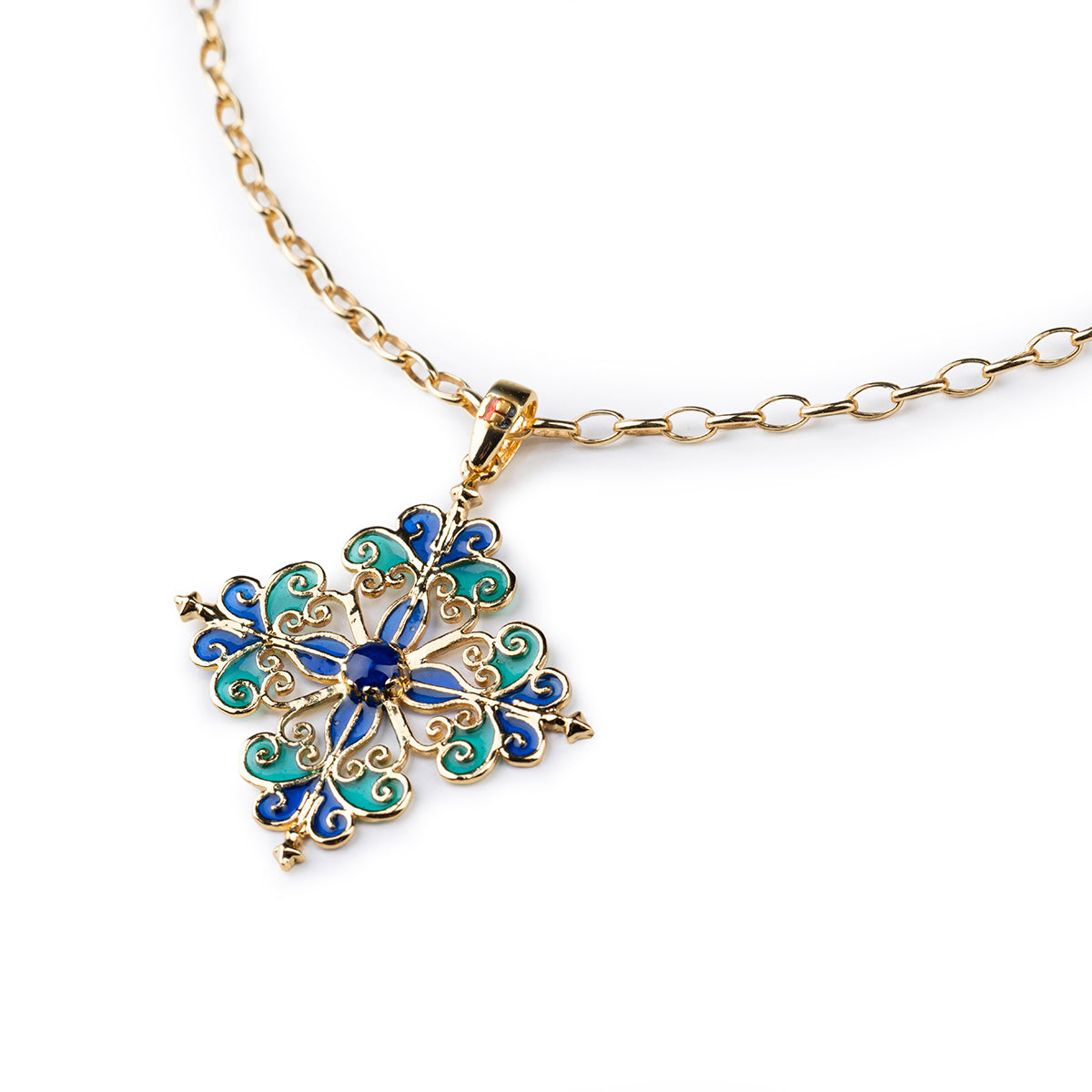 Blue Baroque Pendant
