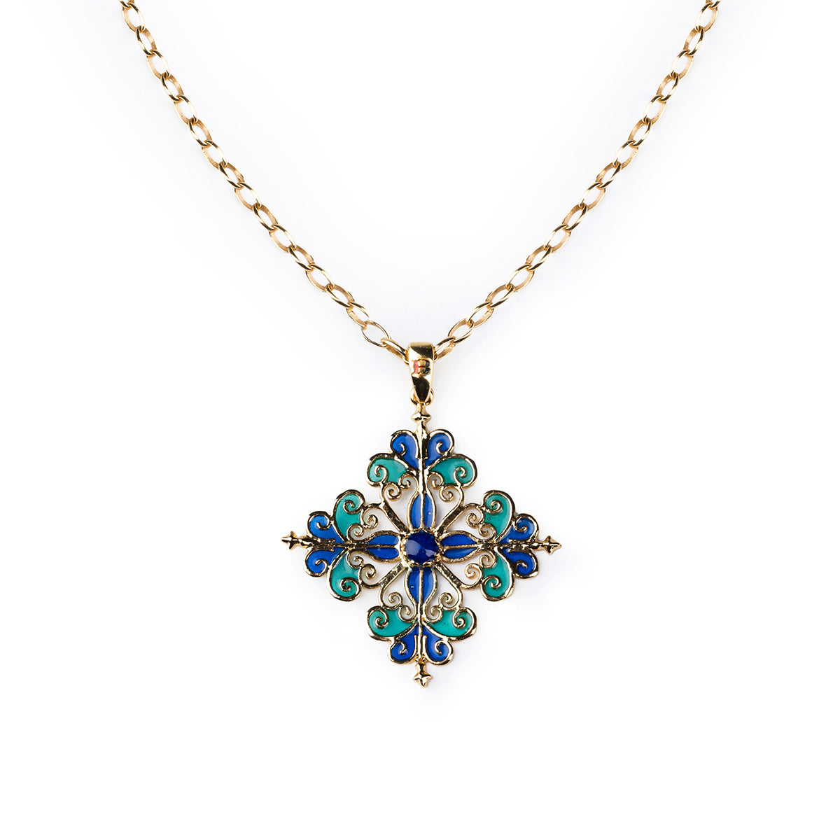 Blue Baroque Pendant