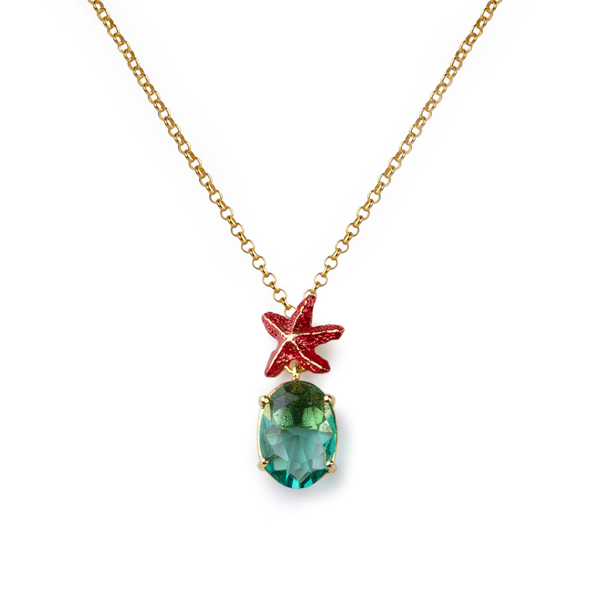 Starfish Gem Necklace