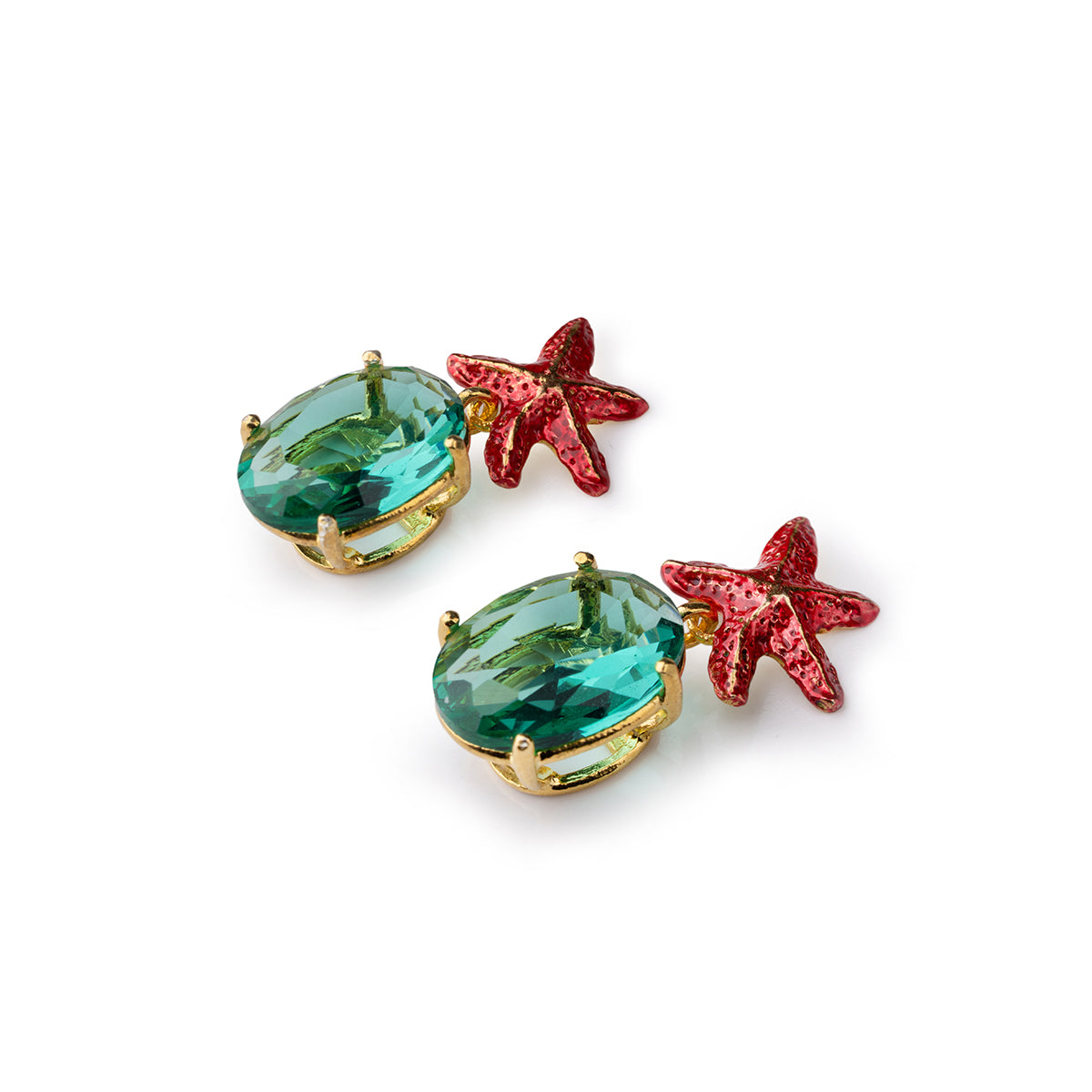 Starfish Gem Earrings
