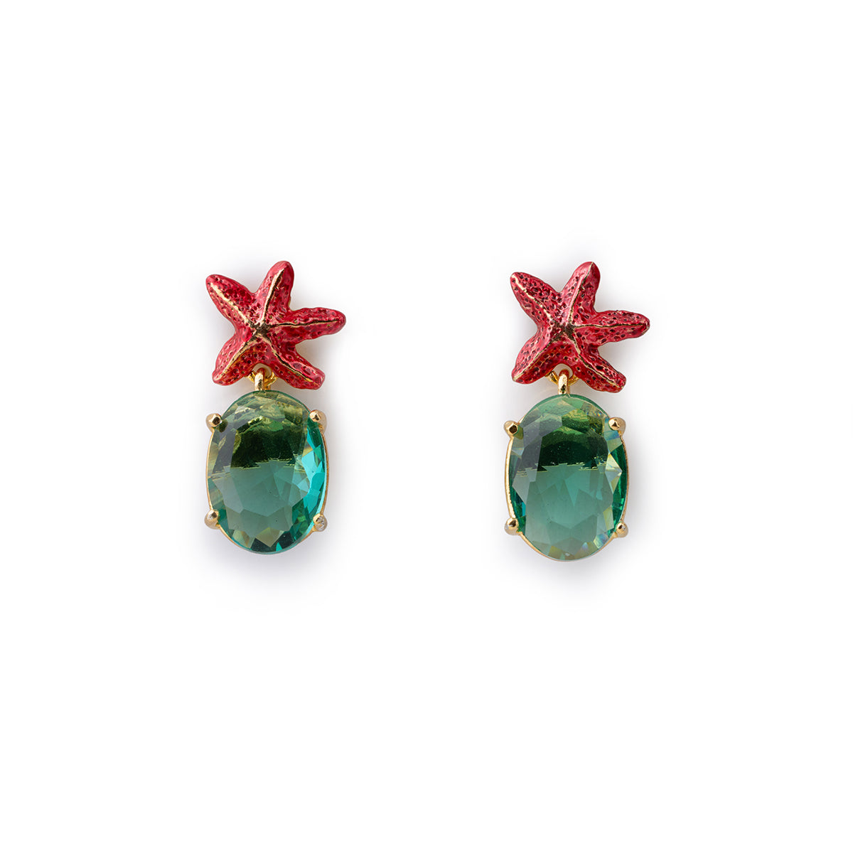 Starfish Gem Earrings