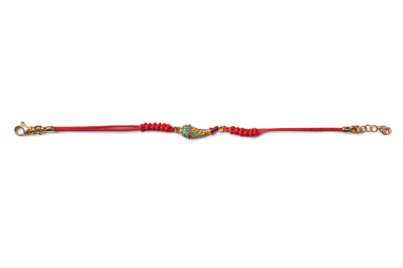Armband Kreuz-Ass Lavasteine