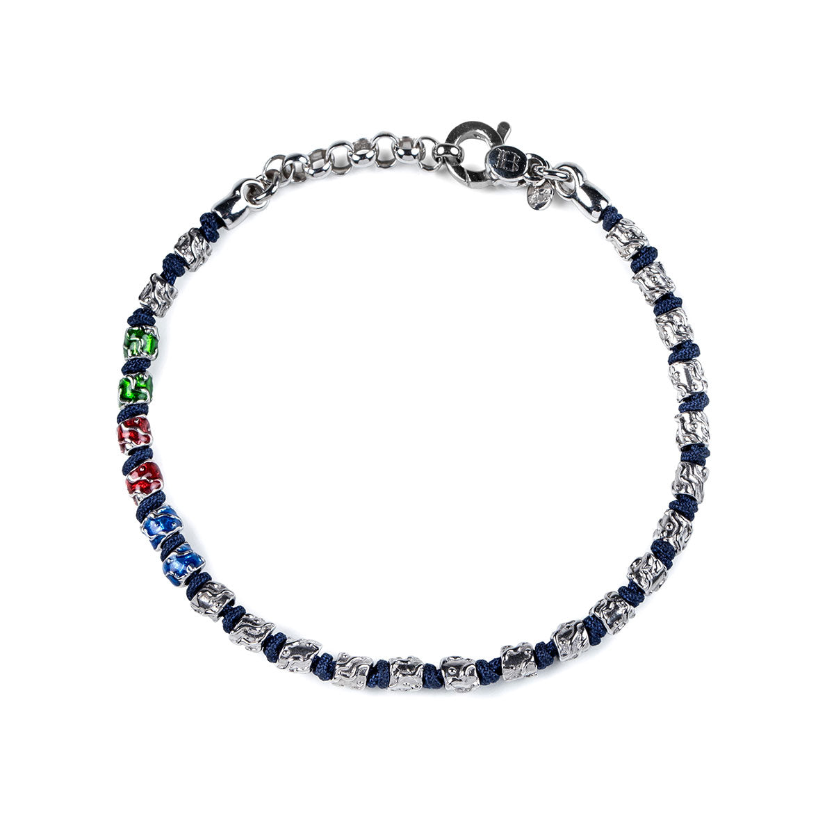 Rhodium-Armband Blau