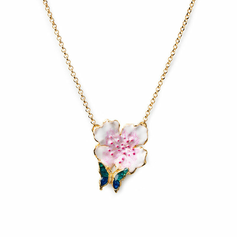 Collana Farfalla/Fiore di Pesco