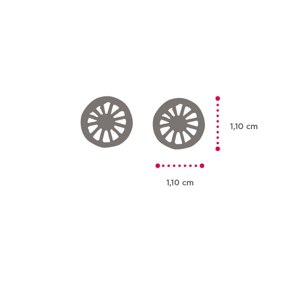 Mini Wheel Earrings