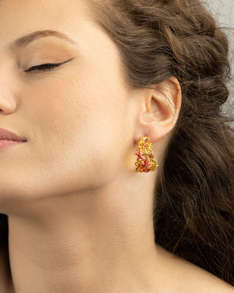 Starfish Hoop Earrings
