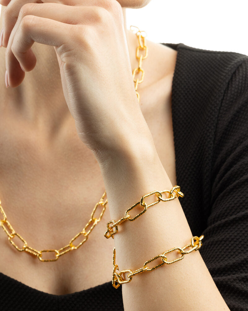 Gold Diamond-Cut Bracelet Base