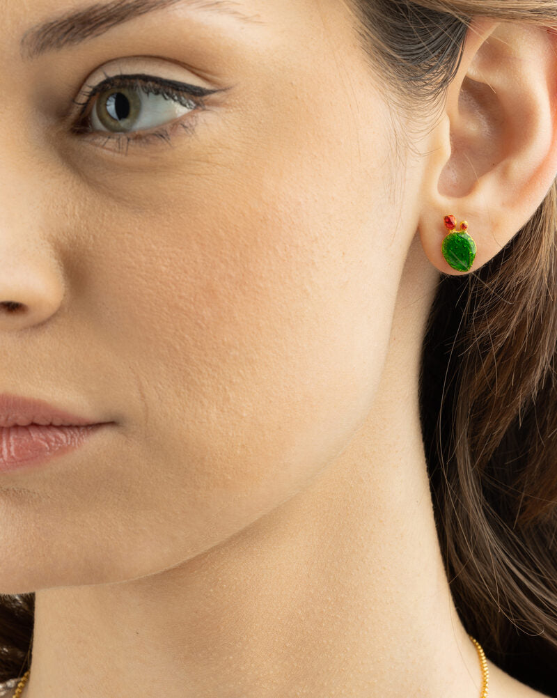 Mini Prickly Pear Paddle Earrings