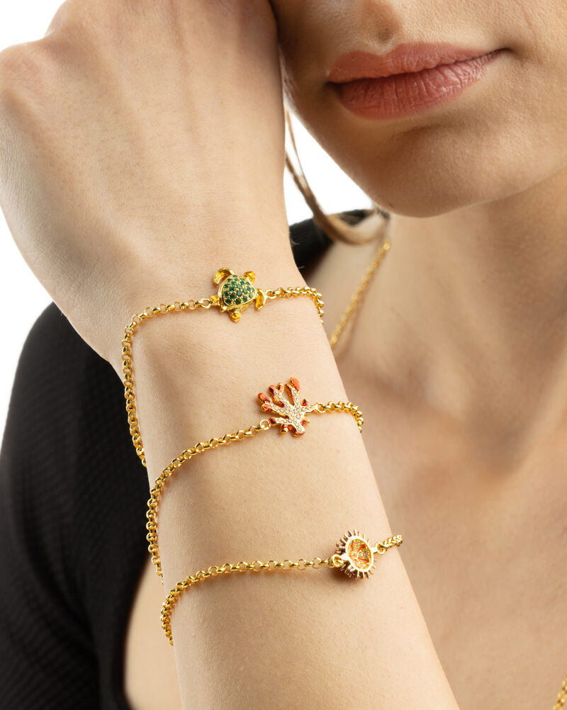 Rollo Armband Koralle Lapilli