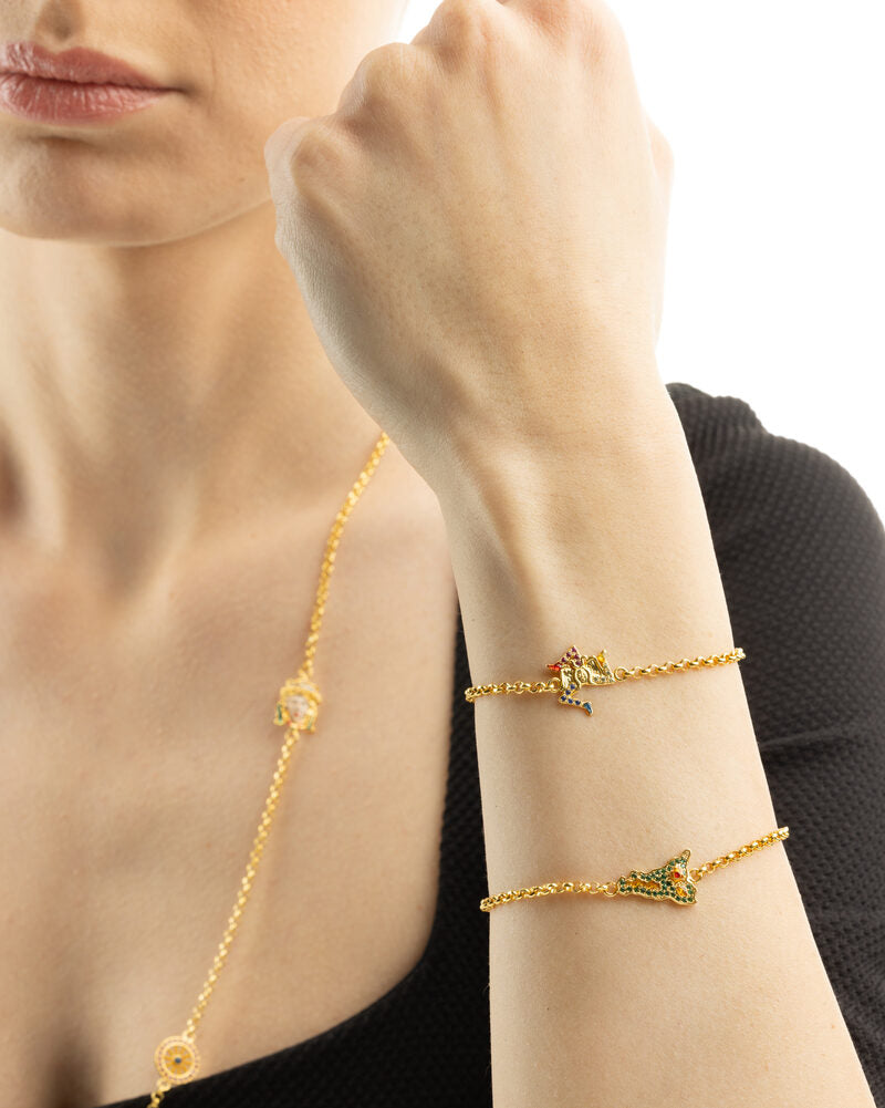 Trinacria Lapilli Rolò Bracelet