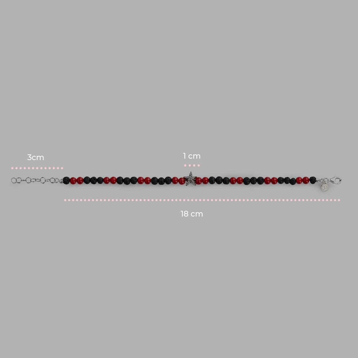Bracciale  Lava Stella Corallo