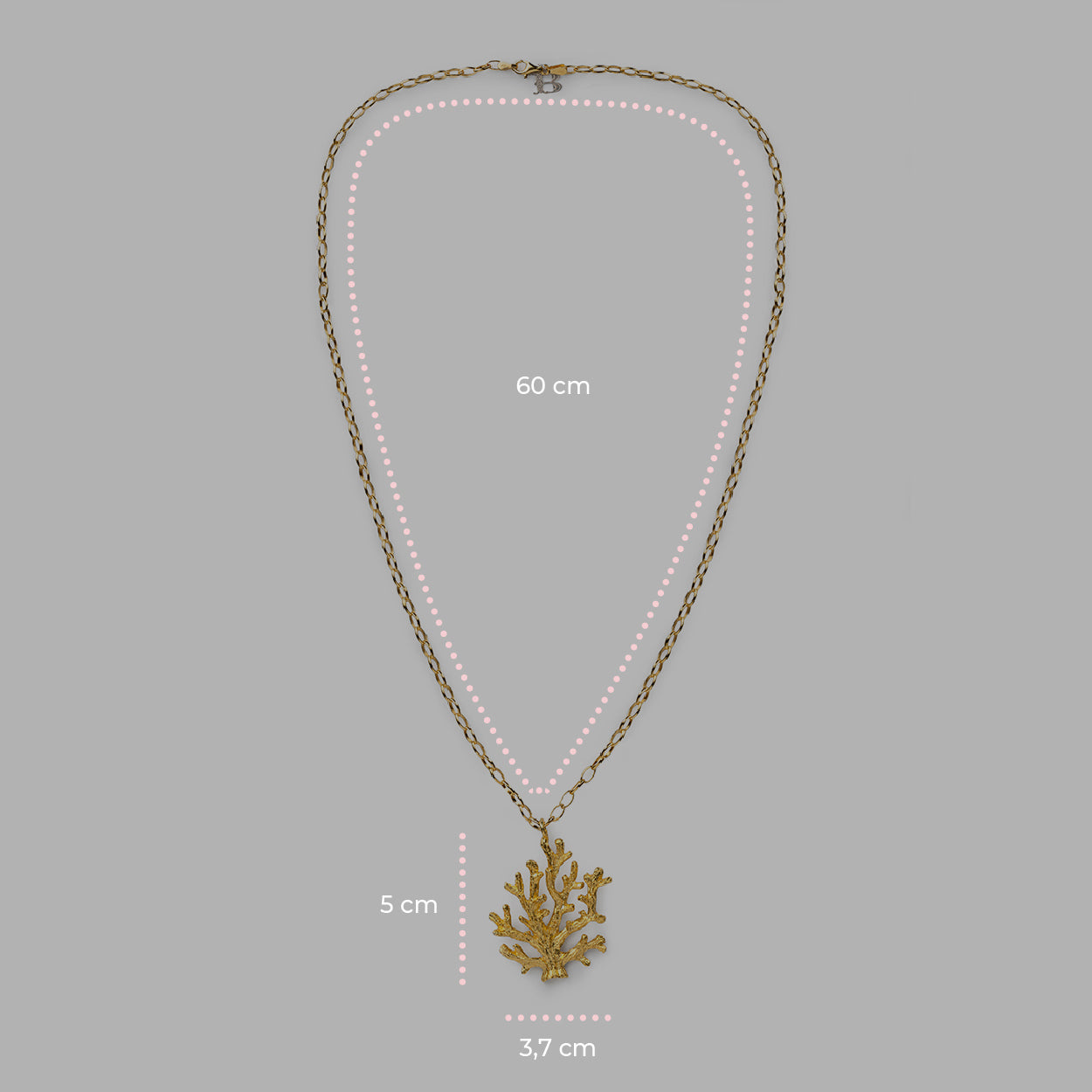 Gold Coral Pendant