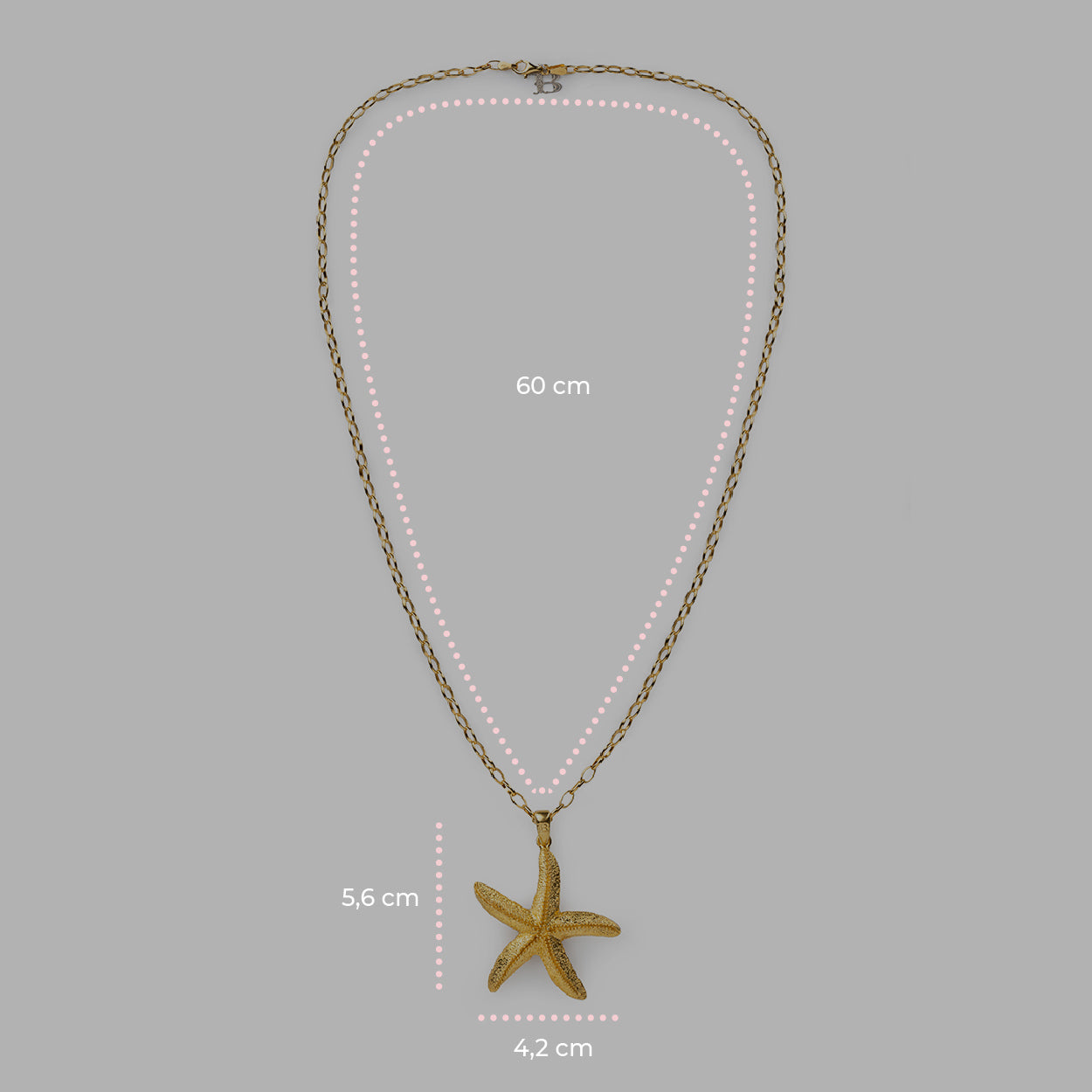 Gold Starfish Pendant