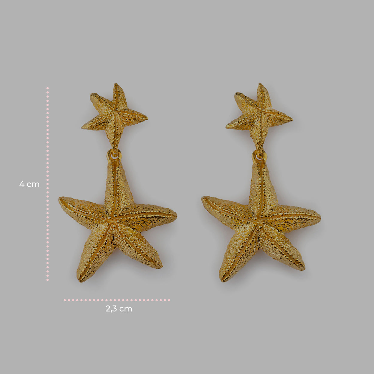 Orecchini Stella Marina Gold