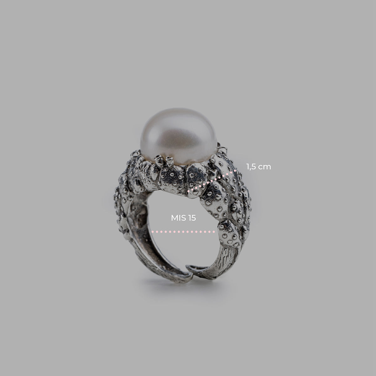Anello  Perla Pala Di Fico Nude