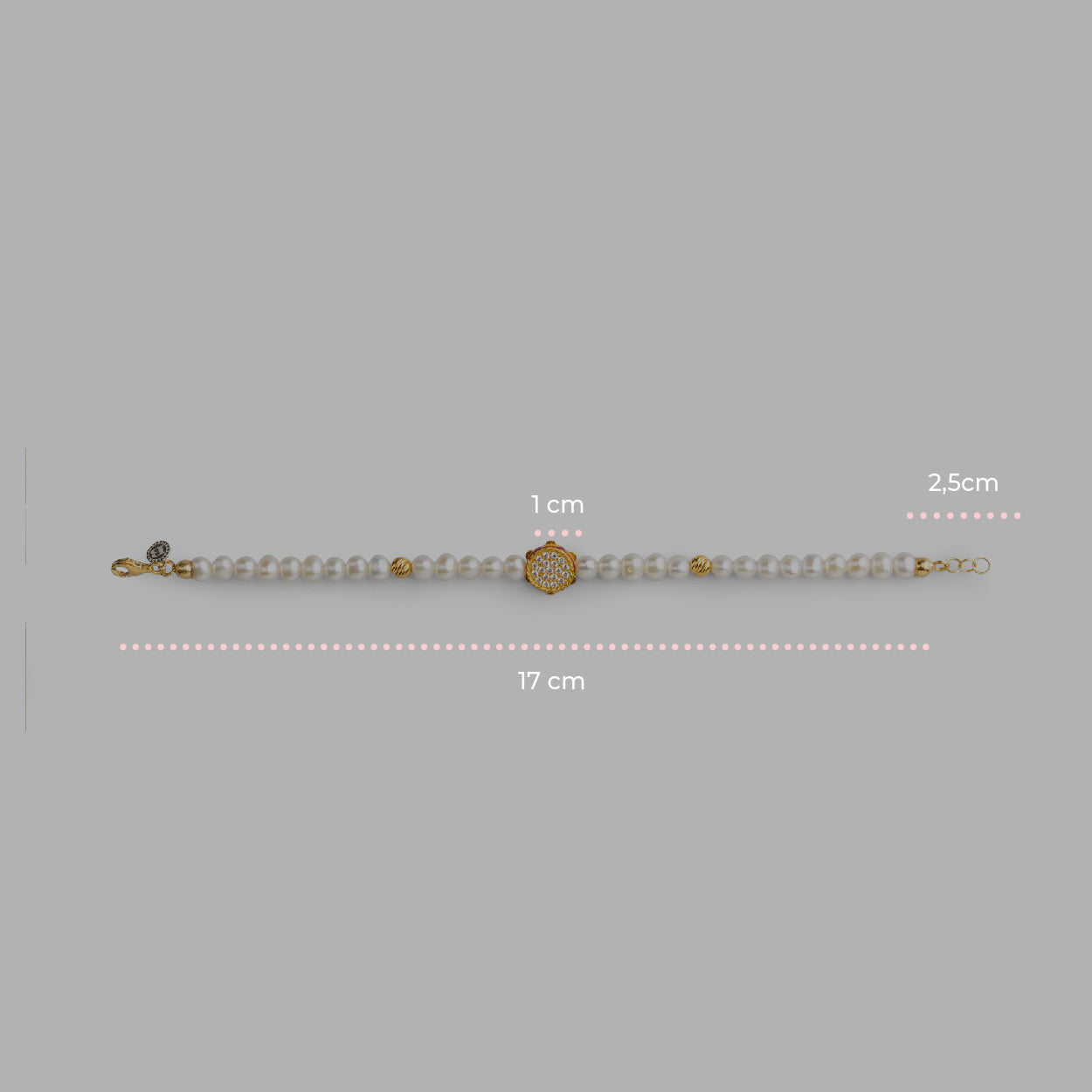 Tamburello Lapilli Pearl Bracelet