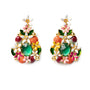 Green Siamite Earth Earrings